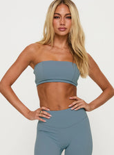 End Goal Active Bandeau Top Blue